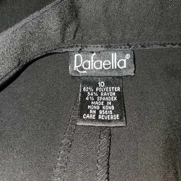 3/$20 Rafaella Black Career Slacks Size 10 - Picture 5 of 6